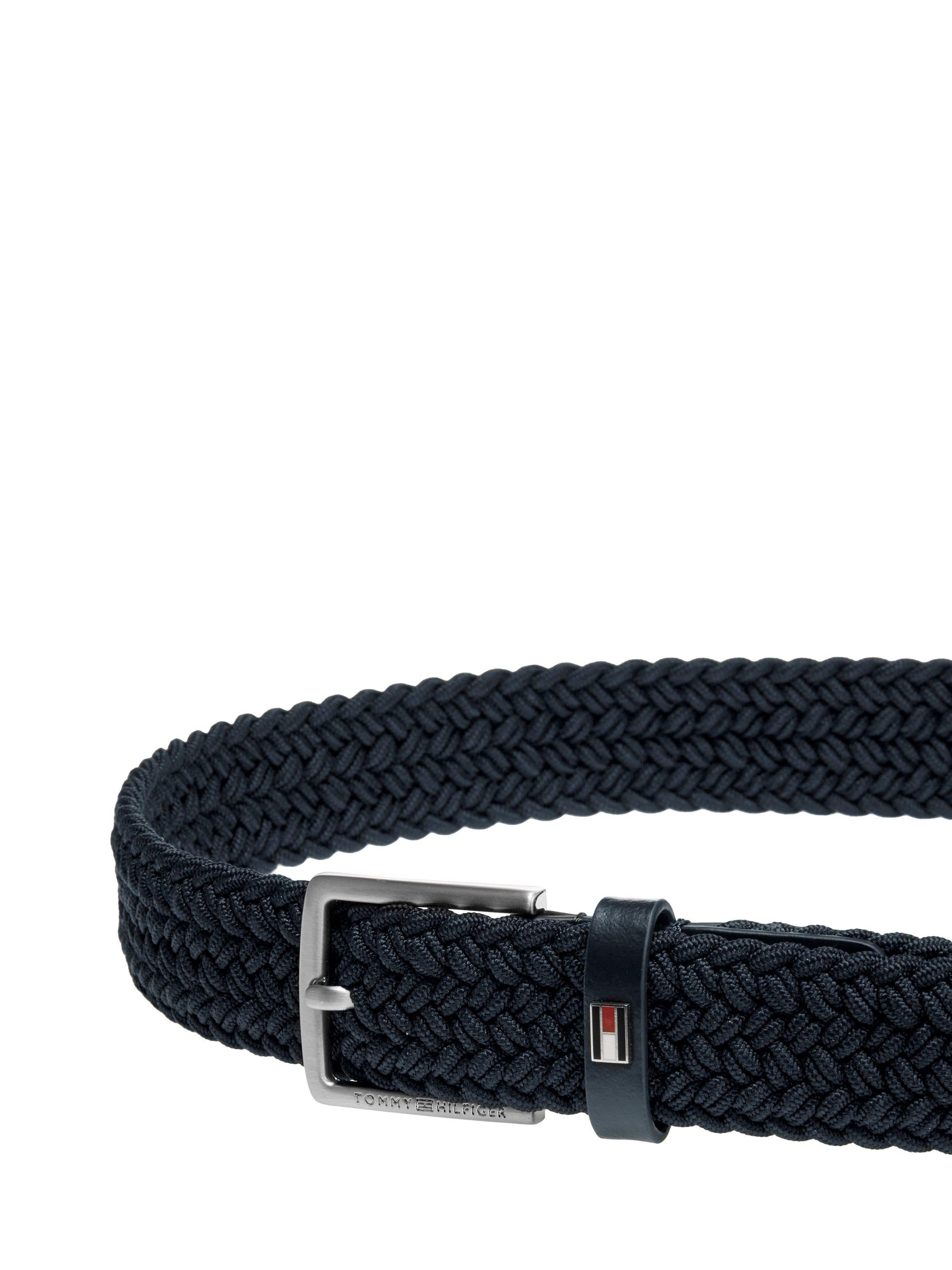 Tommy Hilfiger kids elasticated webbed belt blue midnight, imported from the UK