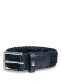 Tommy Hilfiger kids elasticated webbed belt blue midnight, imported from the UK