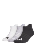 adidas Performance Ankle Socks pack of 3 grey white black - British product