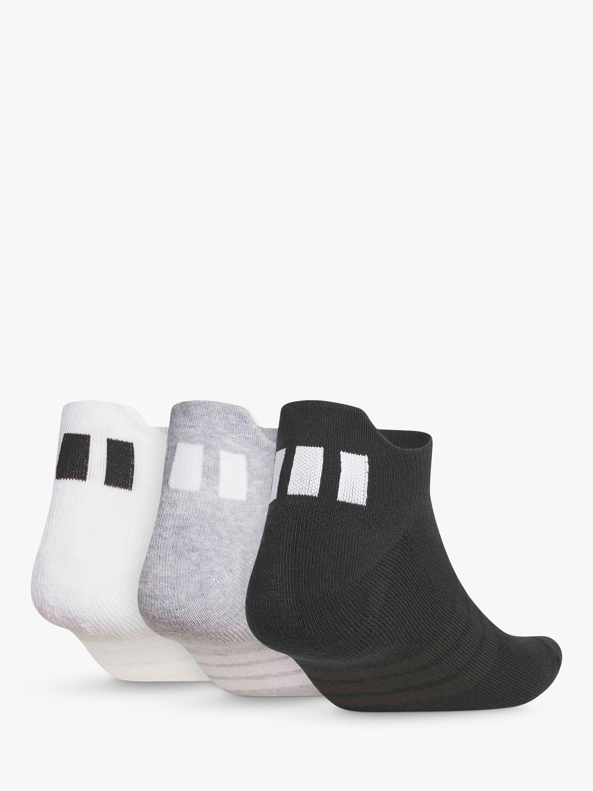 adidas Performance Ankle Socks pack of 3 grey white black - British product