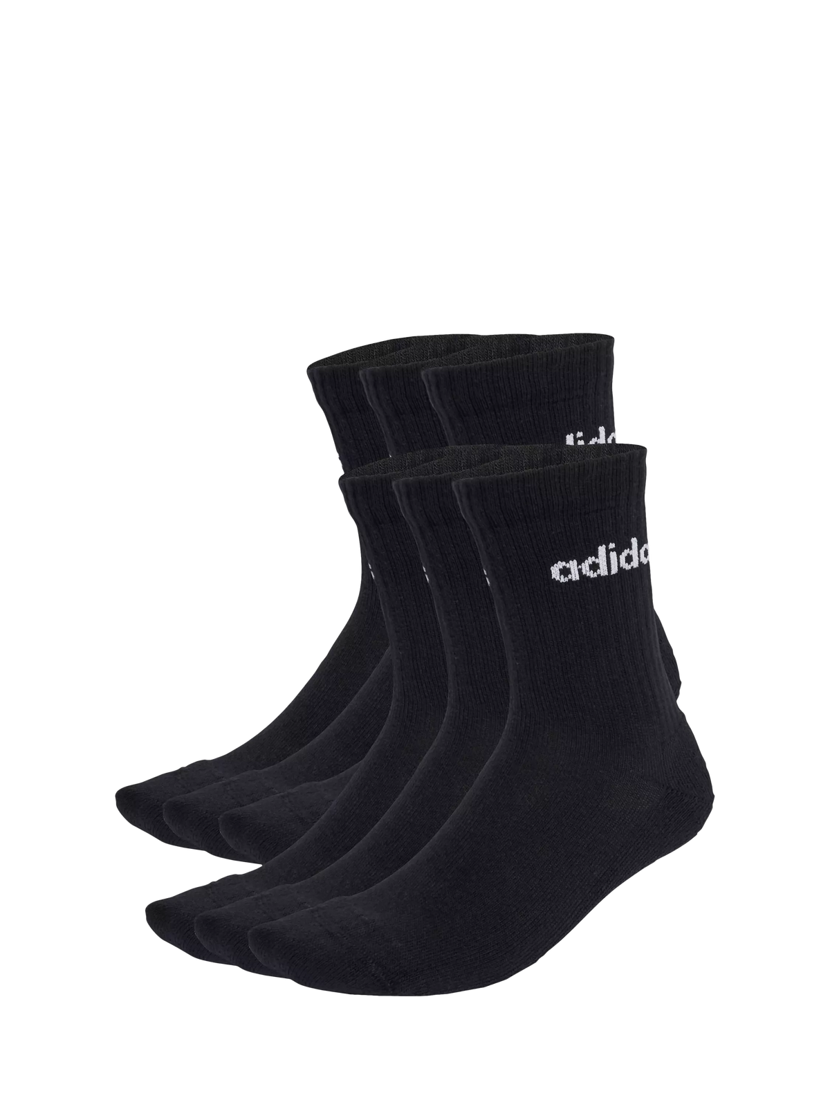 adidas crew cushioned socks 6 pack - British product