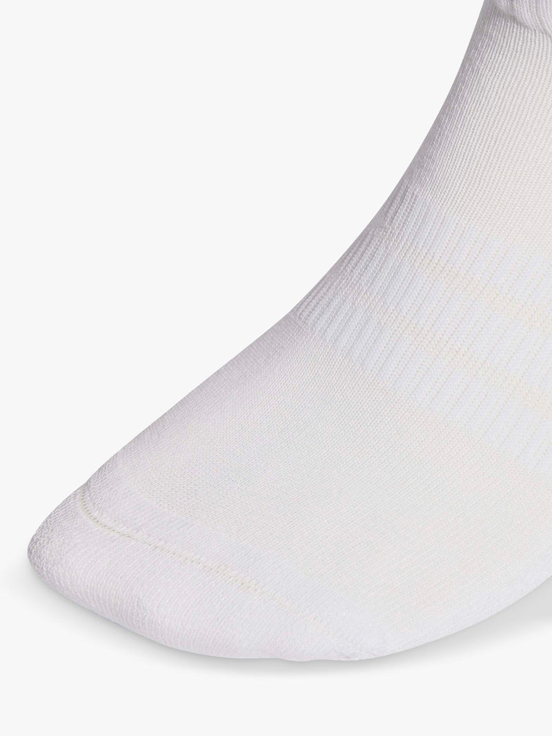 adidas cushioned ankle socks pack of 3 white black UK version