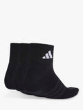 adidas cushioned ankle socks 3-pack black white - British product