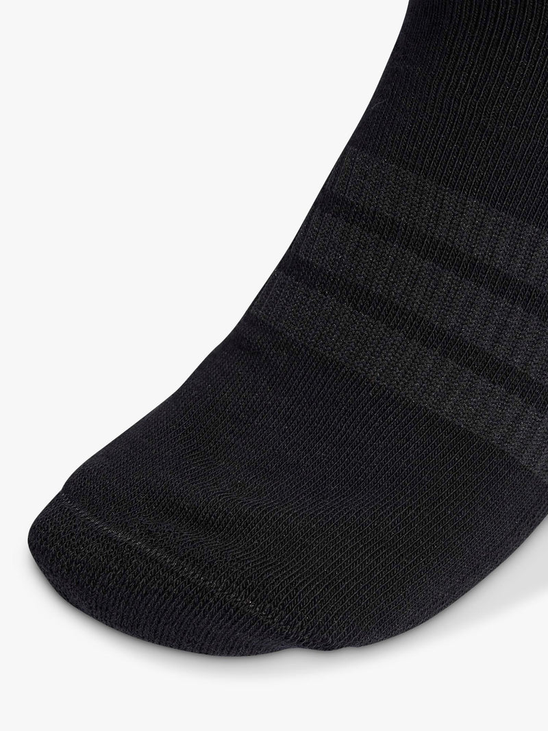 adidas cushioned ankle socks 3-pack black white - British product