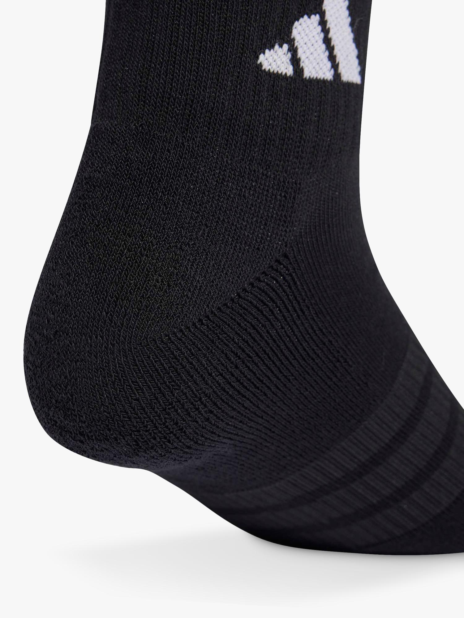 adidas cushioned ankle socks 3-pack black white - British product