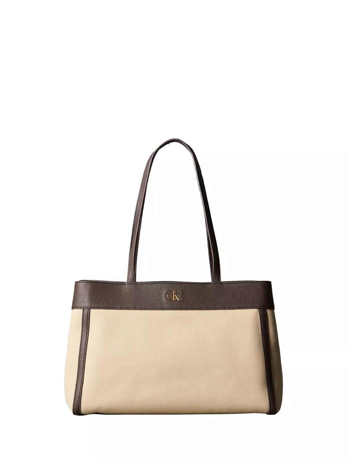 Calvin Klein khaki canvas tote bag medium, UK version