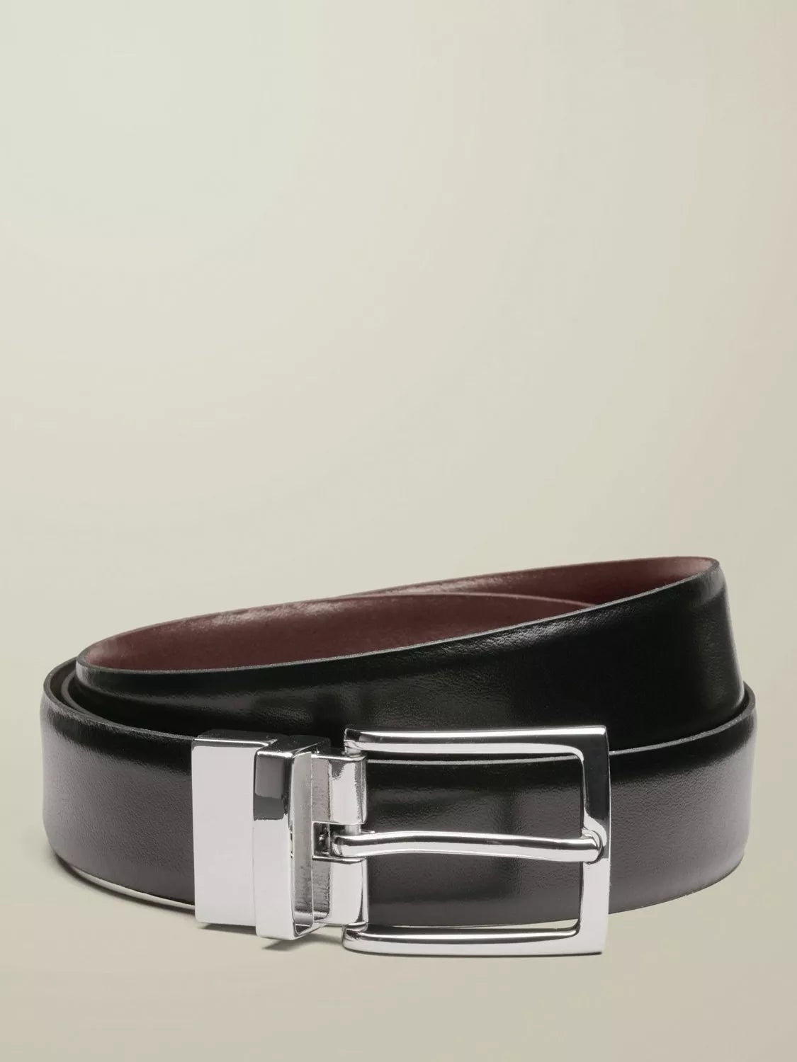 Charles Tyrwhitt reversible leather belt 30mm black, UK version