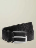 Charles Tyrwhitt black textured leather belt, imported from the UK