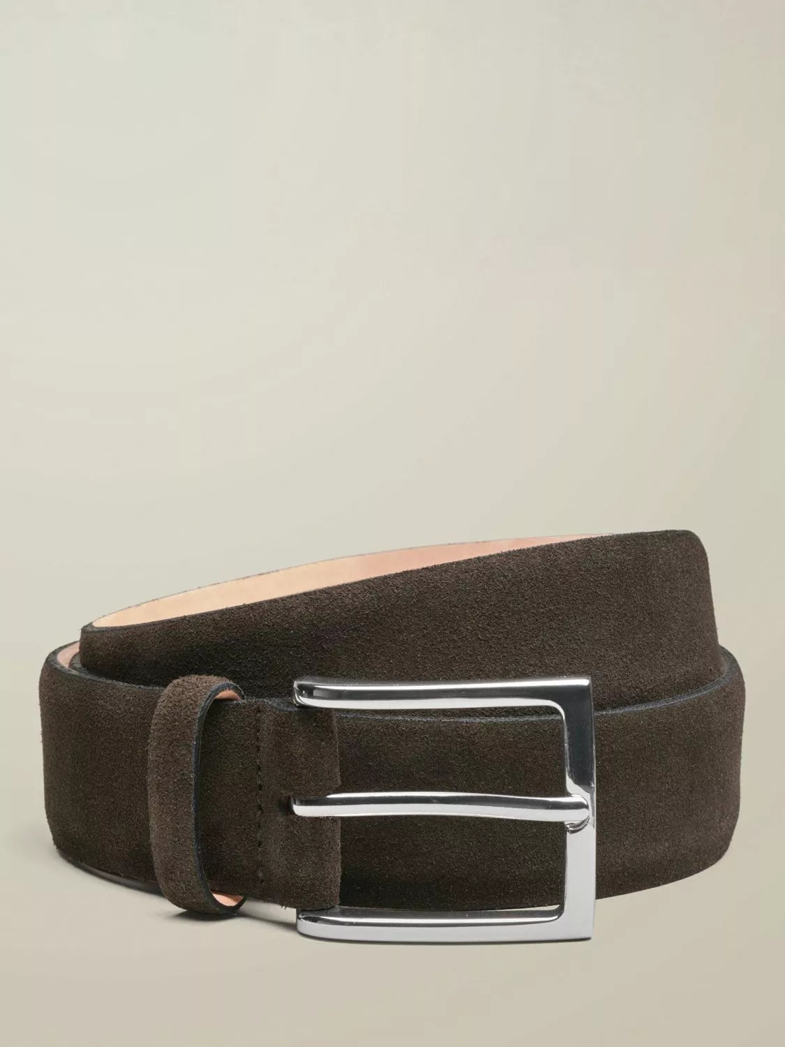 Charles Tyrwhitt suede belt chocolate brown, UK version