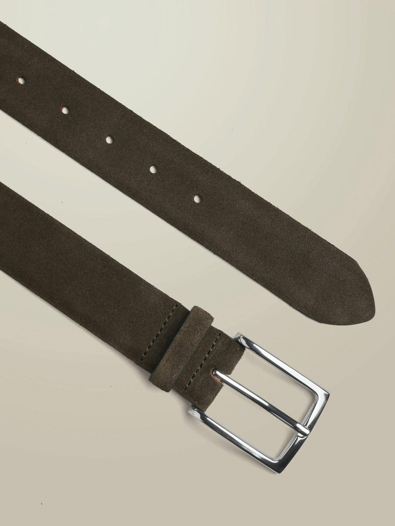 Charles Tyrwhitt suede belt chocolate brown, UK version