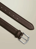 Charles Tyrwhitt Saffiano Print formal belt dark chocolate - British product