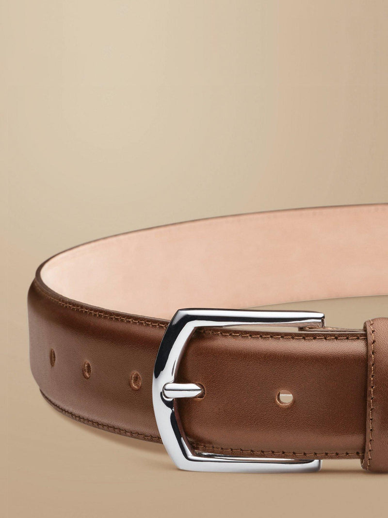 Charles Tyrwhitt formal leather belt tan, imported from the UK
