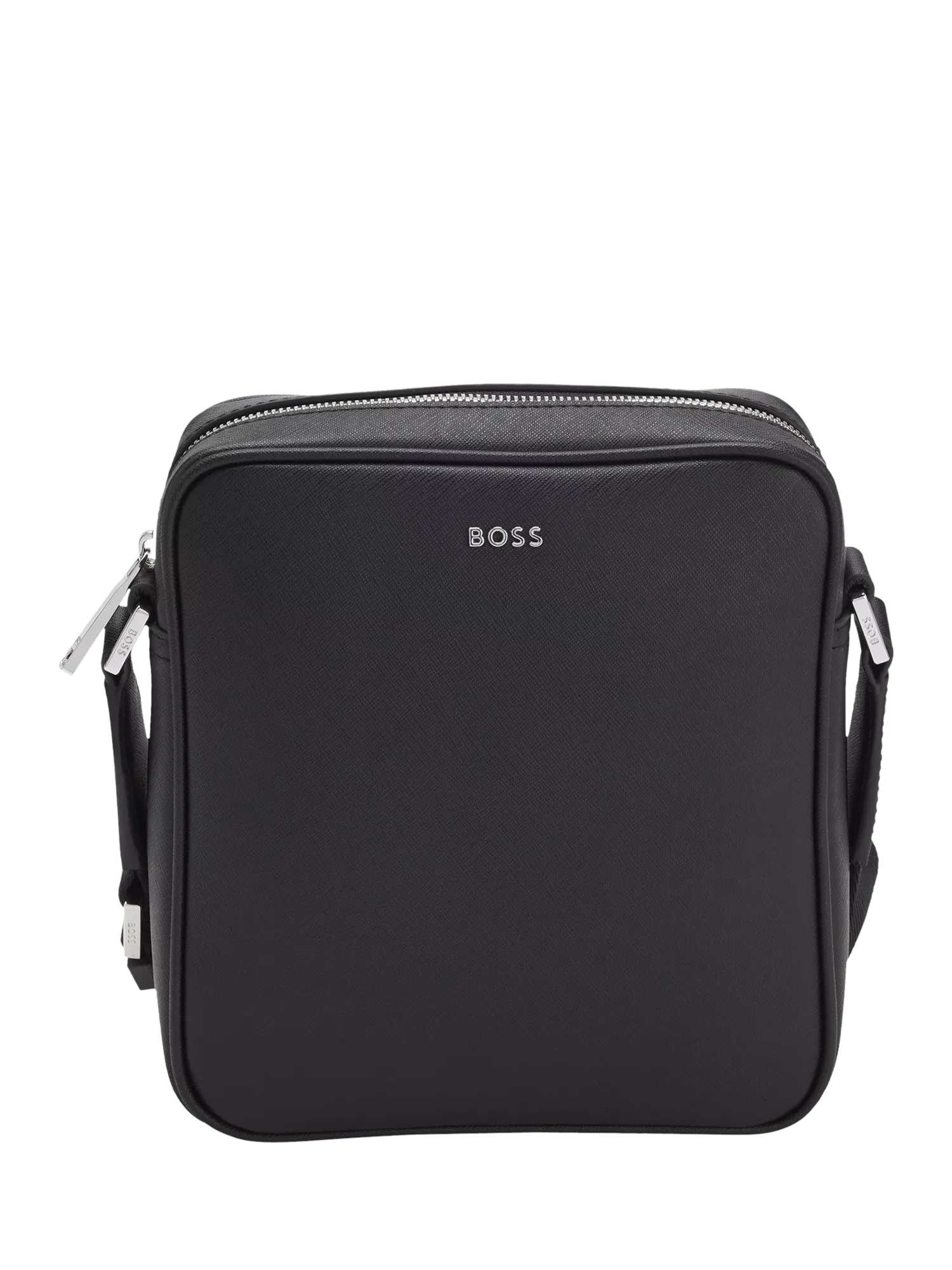 HUGO BOSS black reporter bag bonded leather - British product