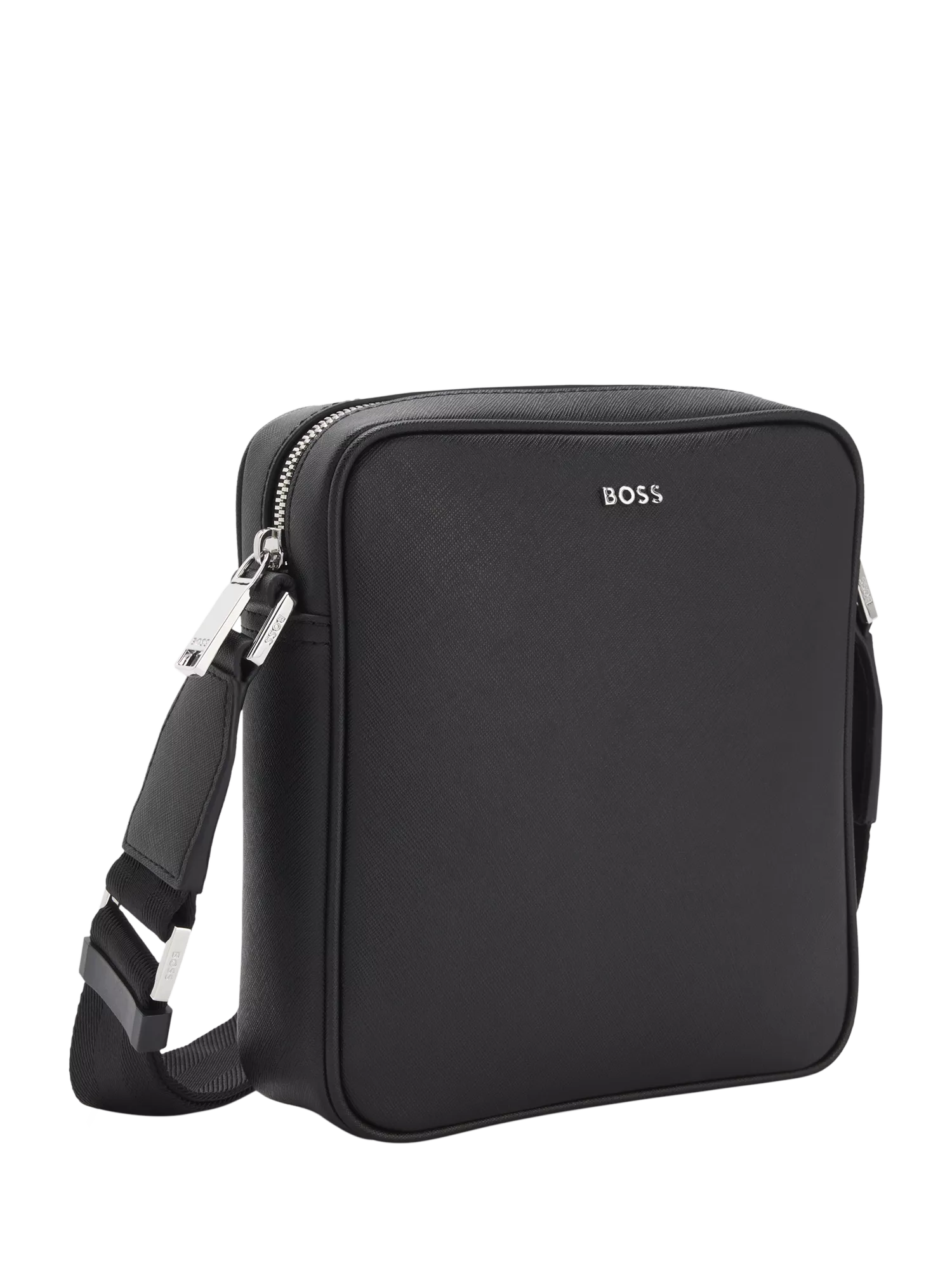 HUGO BOSS black reporter bag bonded leather - British product