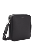 HUGO BOSS black reporter bag bonded leather - British product