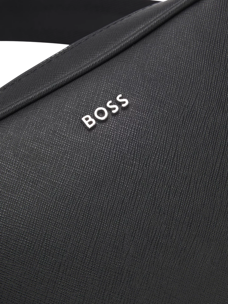 HUGO BOSS black reporter bag bonded leather - British product