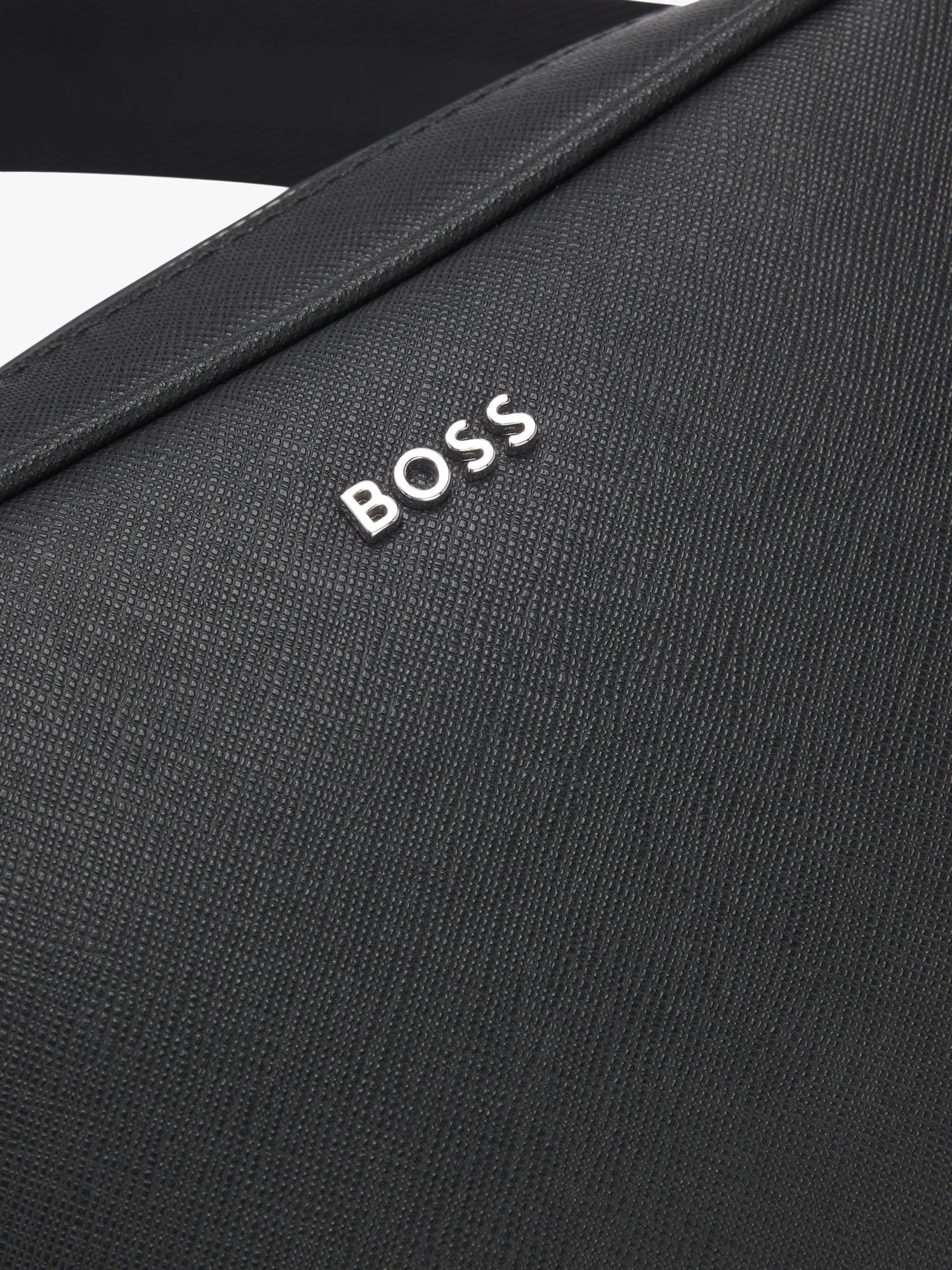 HUGO BOSS black reporter bag bonded leather - British product