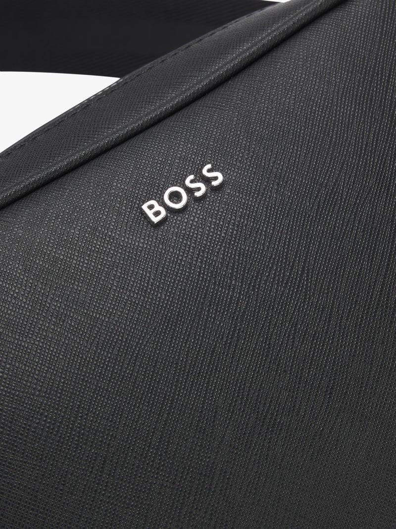 HUGO BOSS black reporter bag bonded leather - British product
