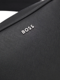 HUGO BOSS black reporter bag bonded leather - British product