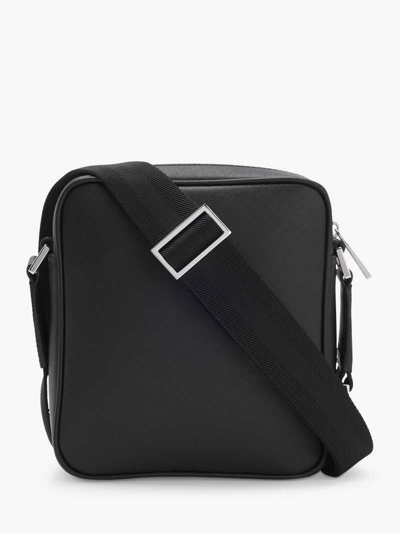 HUGO BOSS black reporter bag bonded leather - British product