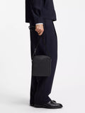 HUGO BOSS black reporter bag bonded leather - British product