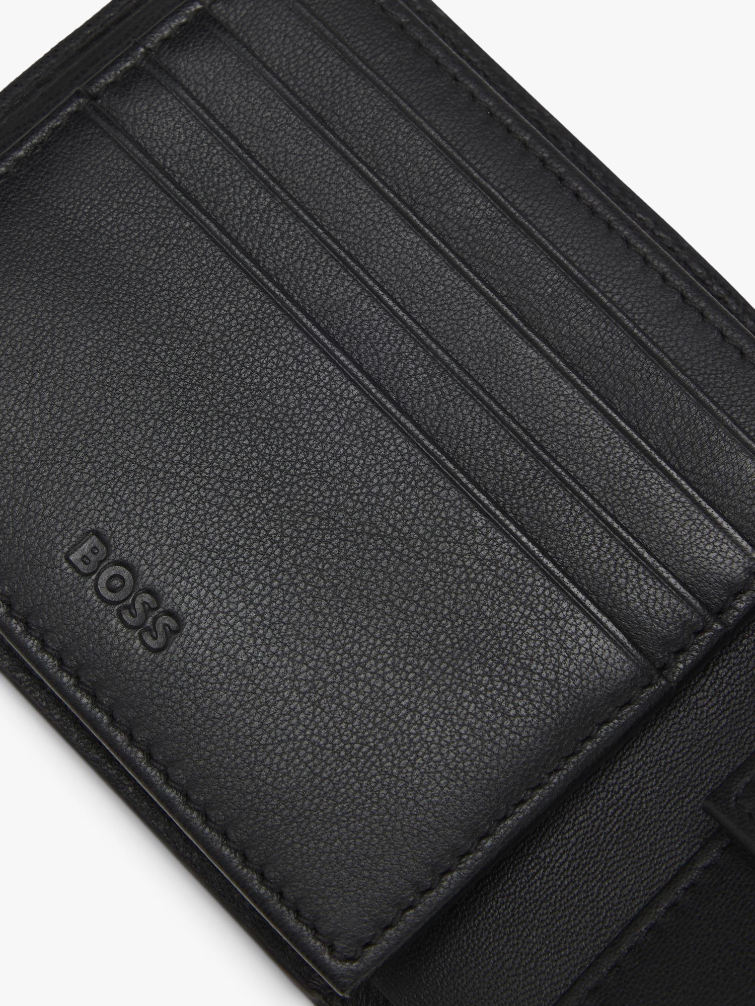 HUGO BOSS BOSS black trifold wallet 9.7x2x11cm - British product
