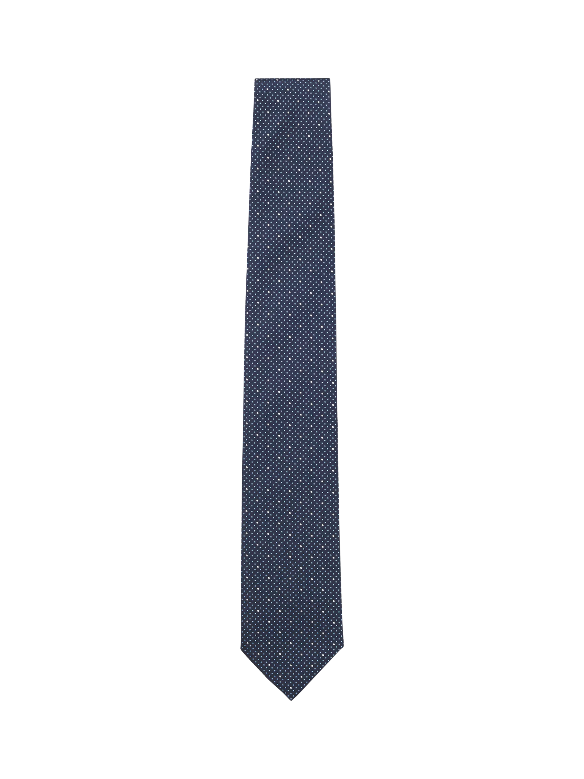HUGO BOSS blue silk blend tie 7.5cm - British product