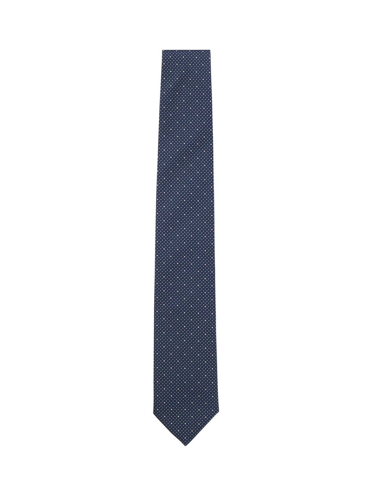 HUGO BOSS blue silk blend tie 7.5cm - British product