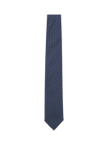 HUGO BOSS blue silk blend tie 7.5cm - British product