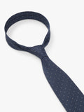 HUGO BOSS blue silk blend tie 7.5cm - British product