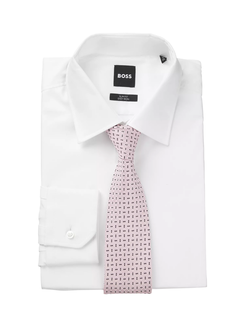 HUGO BOSS medium pink silk tie, imported from the UK