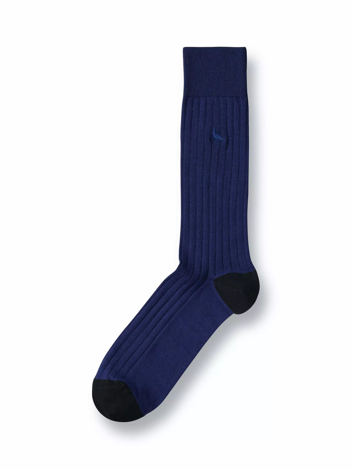 Charles Tyrwhitt ribbed cotton blend crew socks in navy, UK version