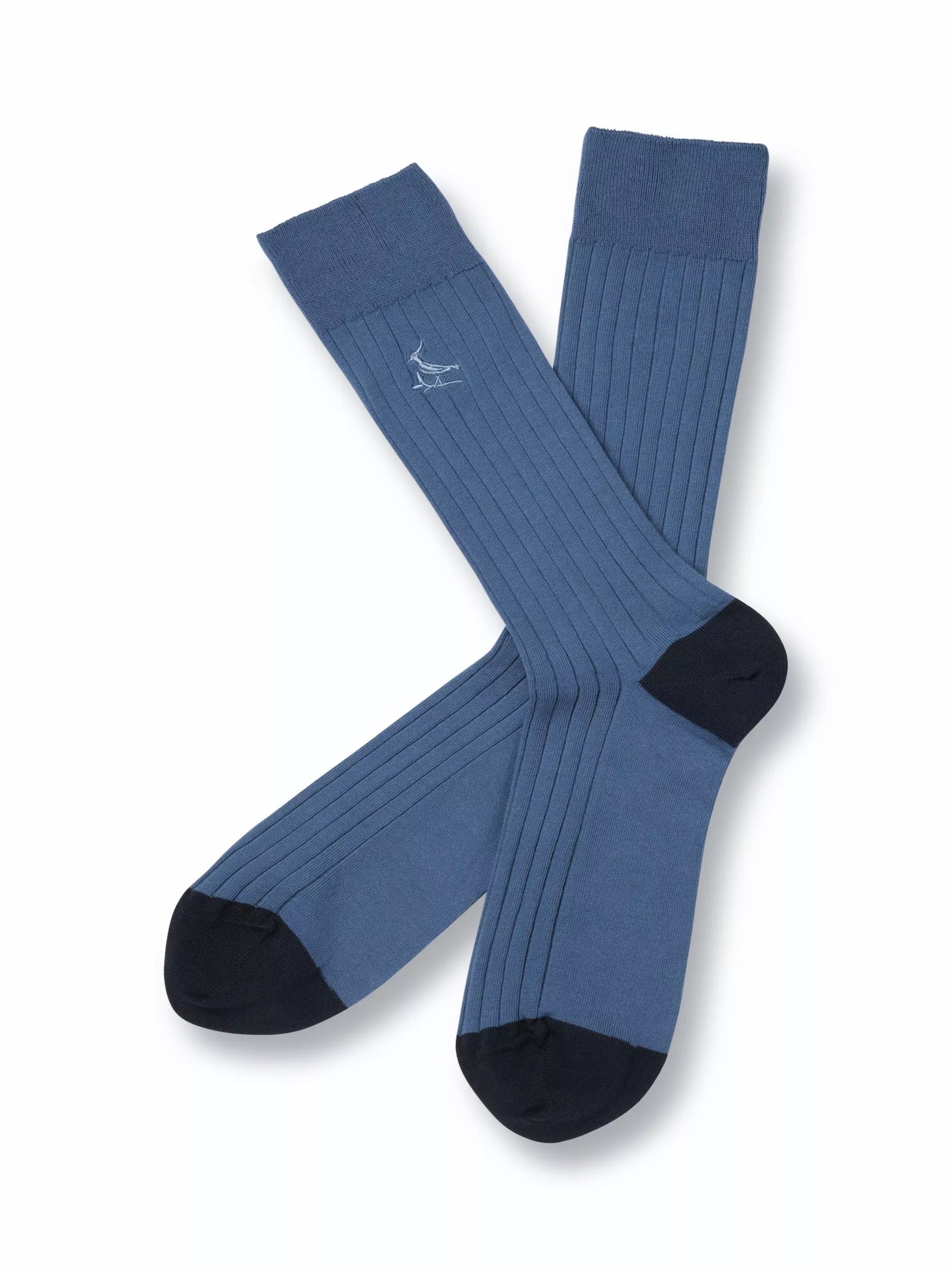 Charles Tyrwhitt ribbed cotton blend crew socks (British brand)