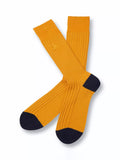 Charles Tyrwhitt Ribbed Cotton Blend Crew Socks