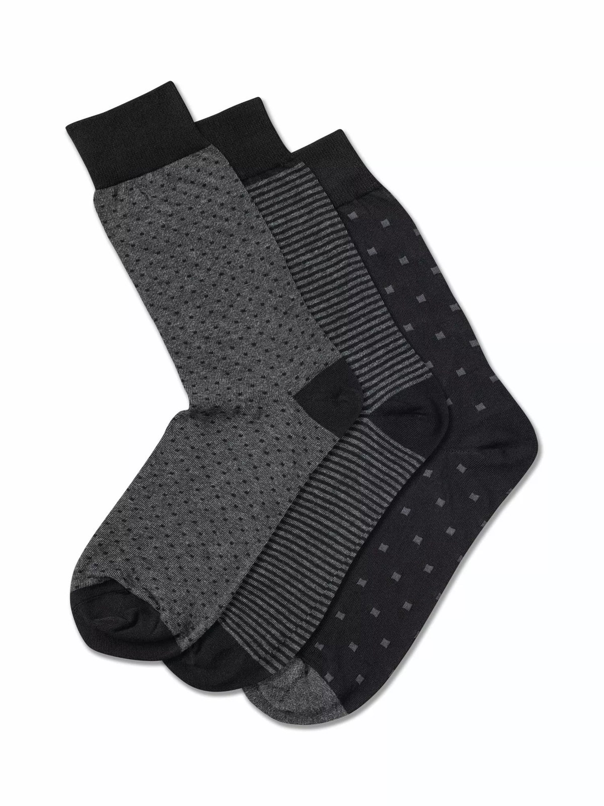 Charles Tyrwhitt socks pack of 3 black grey - British product