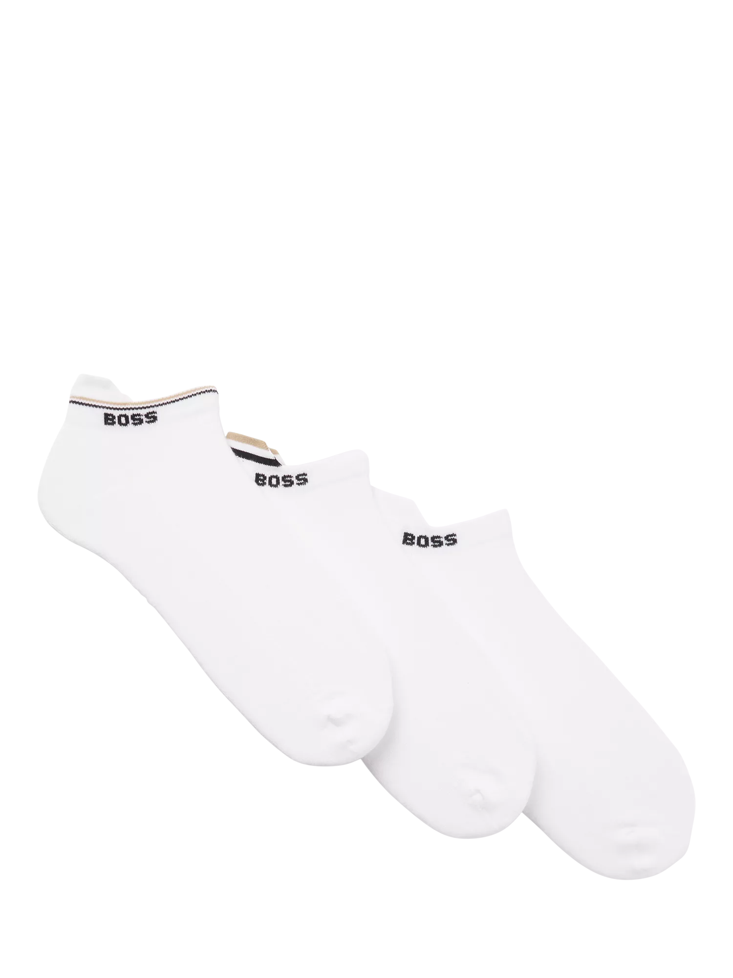 HUGO BOSS trainer socks pack of 3 white (British brand)