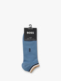HUGO BOSS trainer socks pack of 2 blue/white - British product