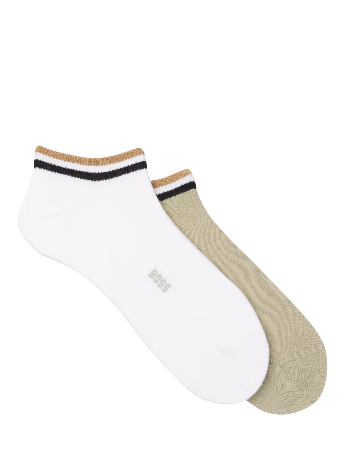 HUGO BOSS trainer socks medium green - British product