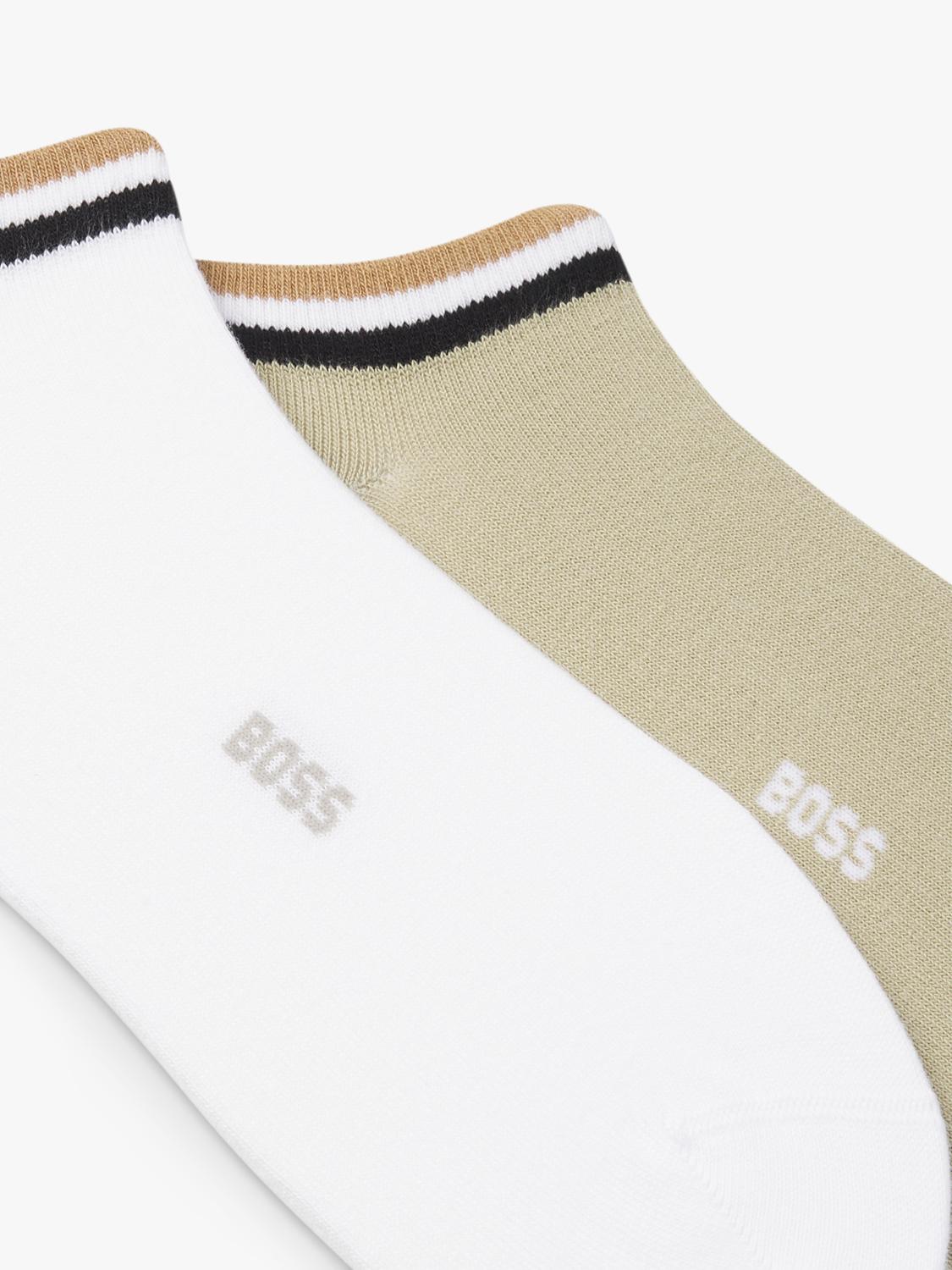 HUGO BOSS trainer socks medium green - British product