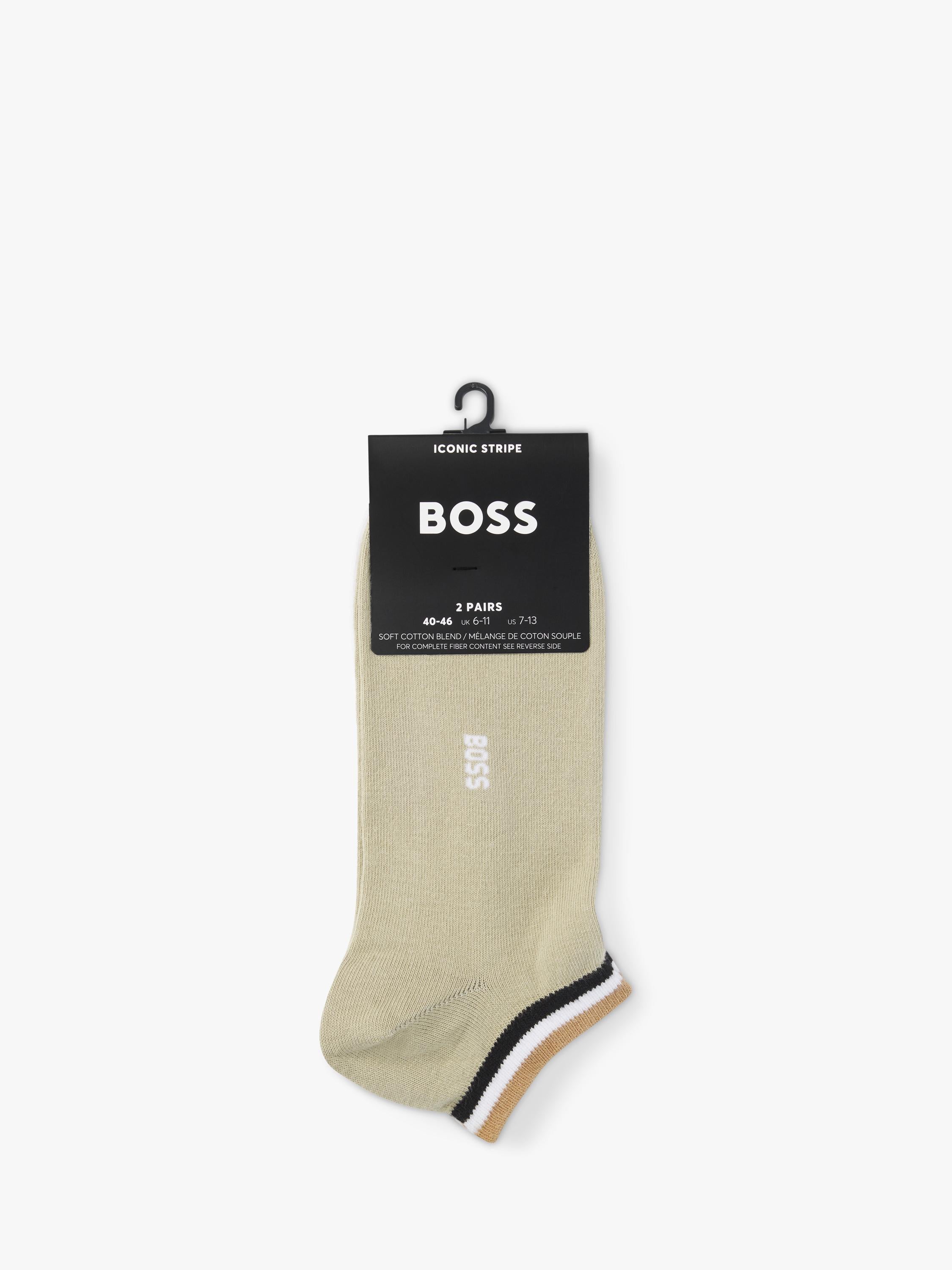HUGO BOSS trainer socks medium green - British product