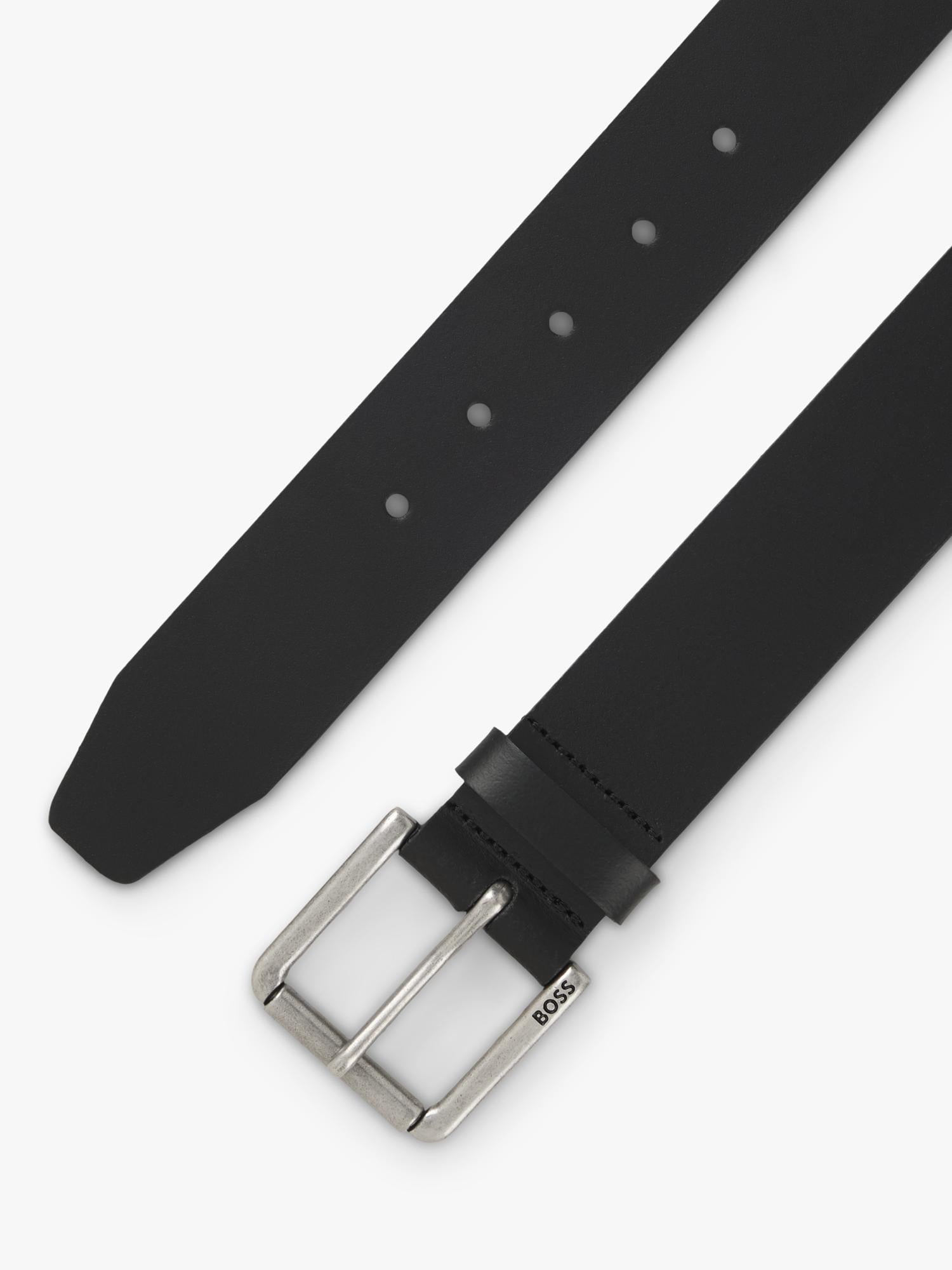 HUGO BOSS BOSS Joris leather belt black, UK version