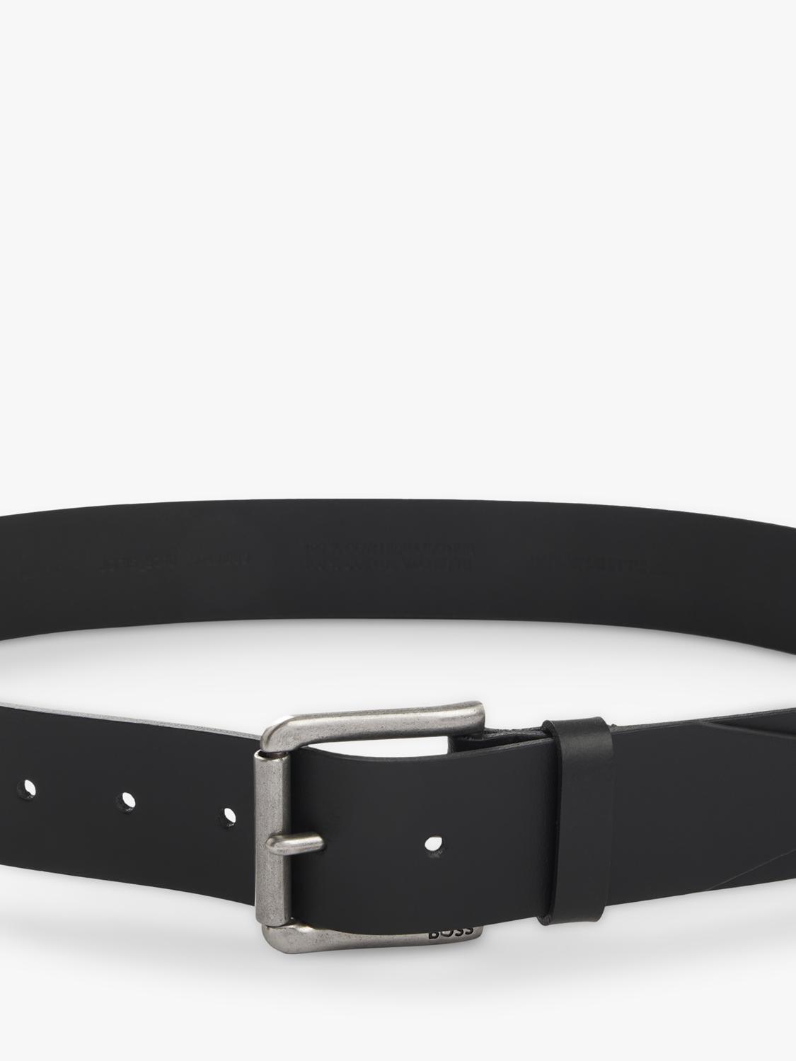 HUGO BOSS BOSS Joris leather belt black, UK version