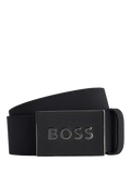 HUGO BOSS black cowhide leather belt - British product