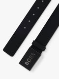 HUGO BOSS black cowhide leather belt - British product