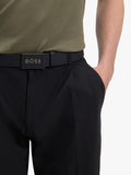 HUGO BOSS black cowhide leather belt - British product