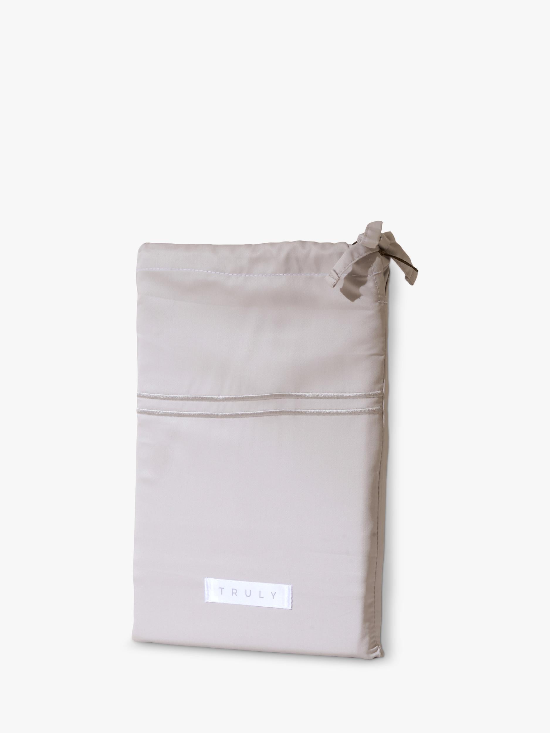 Truly bedding dove grey double duvet cover, UK version