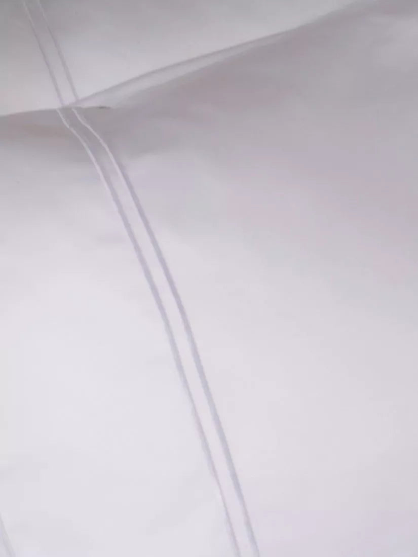 Truly satin stitch bedding white double duvet cover, UK version