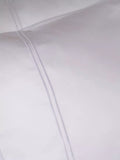 Truly satin stitch bedding white double duvet cover, UK version