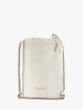 Truly cotton percale double duvet cover with mushroom stitch embroidery white (British brand)