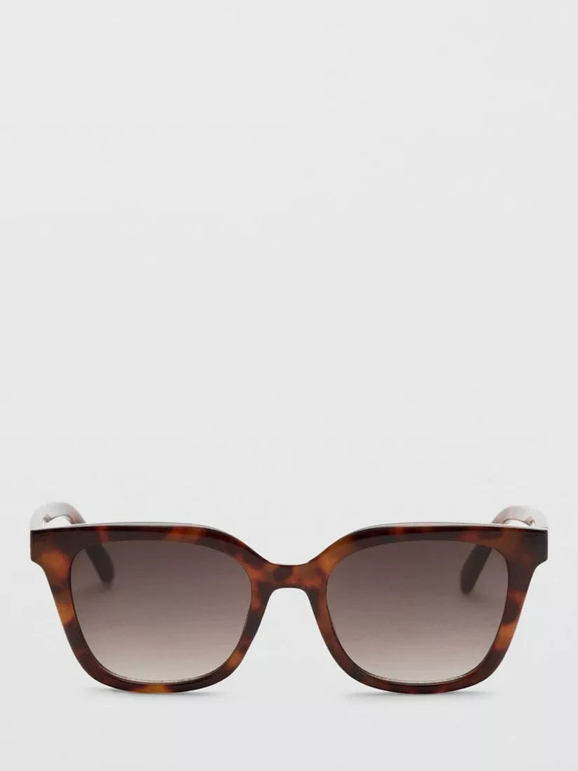 Mango square sunglasses chocolate polycarbonate lenses - British product